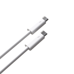 Two white USB-C cables