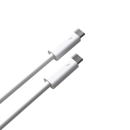 Two white USB-C cables